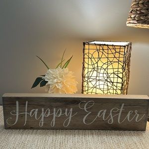 Wooden Happy Easter sign